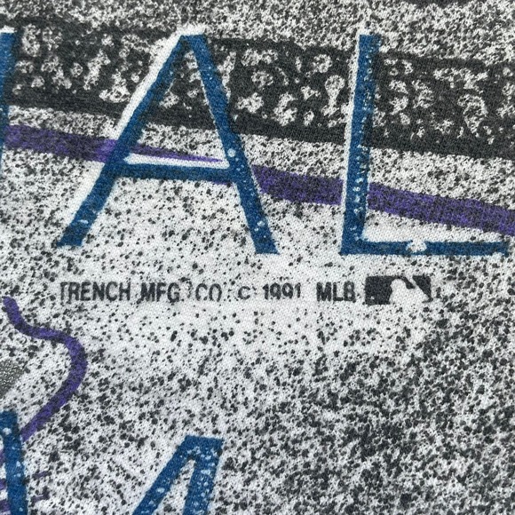 VTG 90’s Colorado Rockies MLB Baseball‎ AOP All Over Print Single Stitch Large - Picture 2 of 7